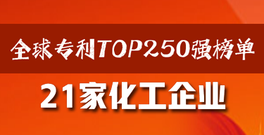 全球专利TOP250强榜单公布！21家化工企业上榜
